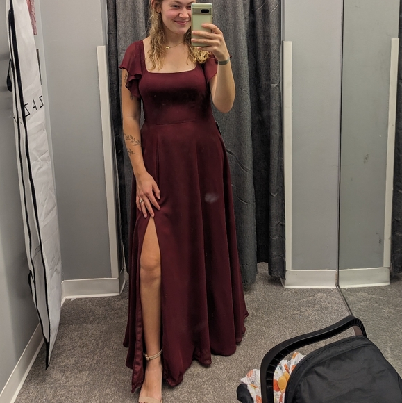 Azazie | Dresses | Azazie Bondi Merlot Color Size | Poshmark